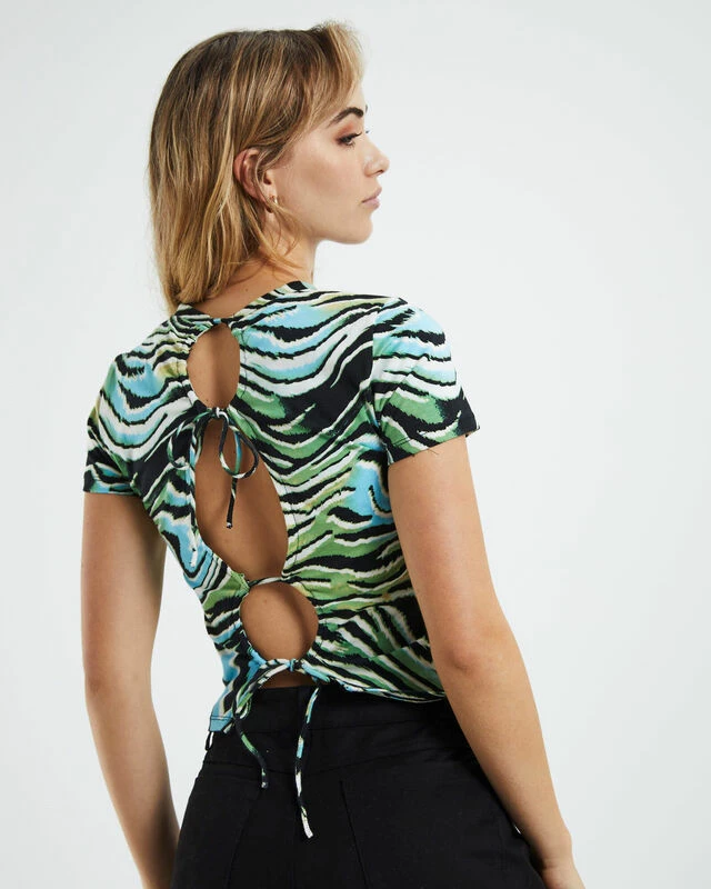Surtie Top Warped Zebra Blue 7 Surtie Top Warped Zebra Blue - Image 5