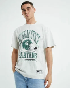 Vintage Champs Michigan State T-Shirt Silver Marle 12 Vintage Champs Michigan State T-Shirt Silver Marle -Insight Shop 5 19638