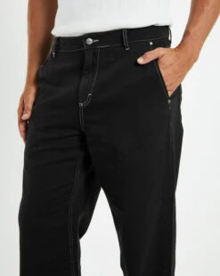 Afends Pablo Recycled Baggy Pants Black -Insight Shop 5 20143