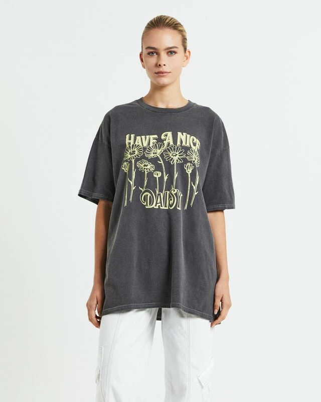 BDG Urban Outfitters BDG Nice Daisy Dad T-Shirt Grey 7 BDG Urban Outfitters BDG Nice Daisy Dad T-Shirt Grey - Image 5