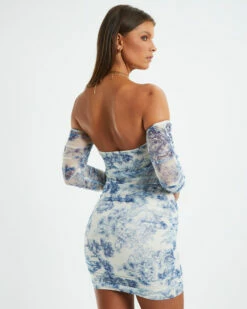 Holly Toile Print Gathered Dress Assorted -Insight Shop 5 20628