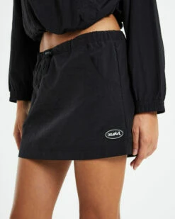 Nylon Mini Skirt Black 12 Nylon Mini Skirt Black -Insight Shop 5 20723