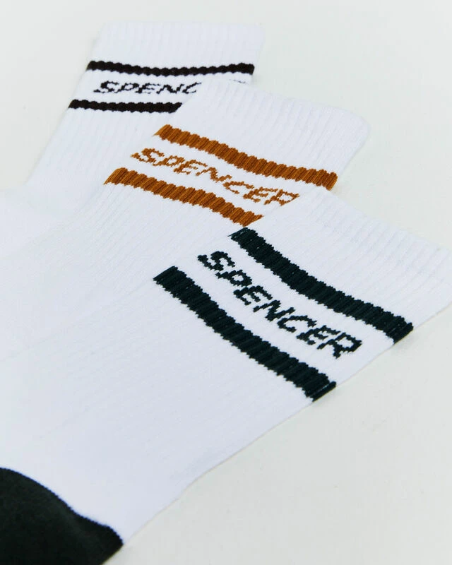 Nitro Stripe Socks 3 Pack White 7 Nitro Stripe Socks 3 Pack White - Image 5