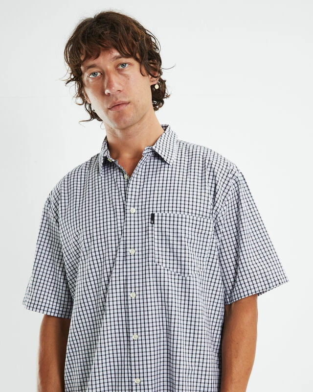 Skate Short Sleeve Shirt In White/Black 7 Skate Short Sleeve Shirt In White/Black - Image 5