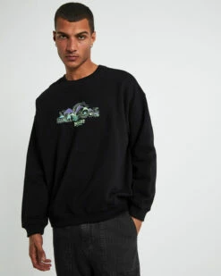 Insight Shrooms Crew Jumper Black -Insight Shop 5 21743