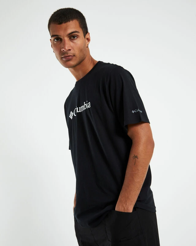 Columbia Basic Logo Short Sleeve T-Shirt Black 7 Columbia Basic Logo Short Sleeve T-Shirt Black - Image 5