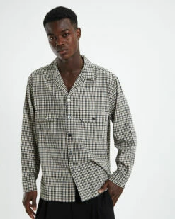 Aura Long Sleeve Resort Shirt Brown -Insight Shop 5 24004