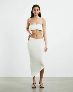 Davia Knit Crop Top Off White -Insight Shop 5 25746