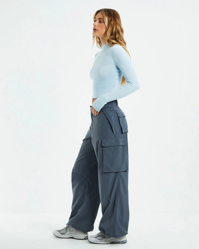 Long Sleeve Skivvy T-Shirt Ice Blue 7 Long Sleeve Skivvy T-Shirt Ice Blue - Image 5