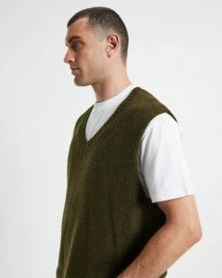 Sunday Knitted Box Vest Olive 12 Sunday Knitted Box Vest Olive -Insight Shop 5 26711