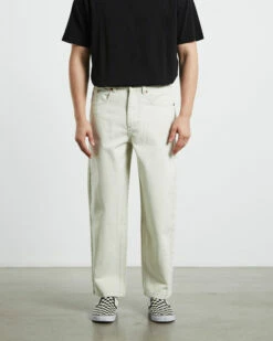 Wide Boy Contrast Stitch Ecru -Insight Shop 5 26729