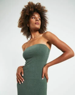 Sloane Seamless Maxi Tube Dress Green -Insight Shop 5 26879