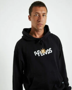 Afends Sunshine Recycled Pull On Hoodie Black -Insight Shop 5 27458