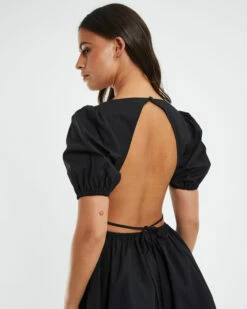 Piper Puff Sleeve Mini Dress Black -Insight Shop 5 27670