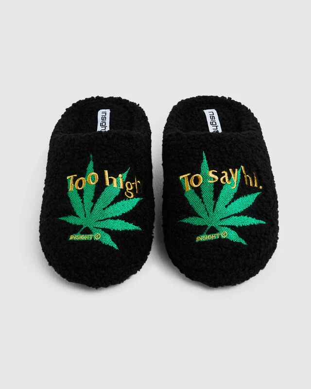 Insight Too High Shag Slides Black/Green 7 Insight Too High Shag Slides Black/Green - Image 5