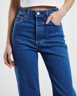 Levis Ribcage Straight Ankle Jeans Jazz Pop Blue 12 Levis Ribcage Straight Ankle Jeans Jazz Pop Blue -Insight Shop 5 28639