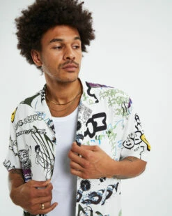 Insight Storytime Short Sleeve Resort Shirt White -Insight Shop 5 28790