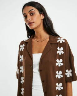 Cali Resort Shirt Chocolate Brown 12 Cali Resort Shirt Chocolate Brown -Insight Shop 5 28964