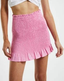 Positano Shirred Tube Skirt Pink -Insight Shop 5 28993