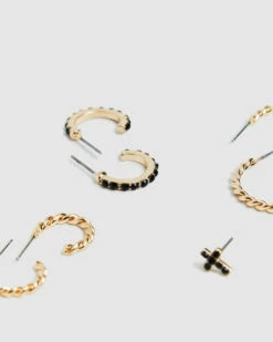 Stella Earring Pack Gold -Insight Shop 5 29381