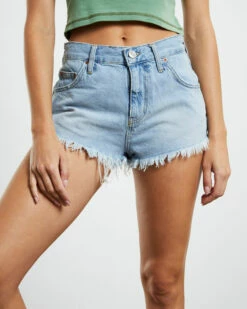 BDG Urban Outfitters Cheeky Shorts Bleached Blue -Insight Shop 5 29706