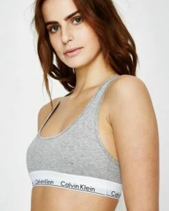 Calvin Klein Modern Cotton Bralette Heather Grey 12 Calvin Klein Modern Cotton Bralette Heather Grey -Insight Shop 5 32346