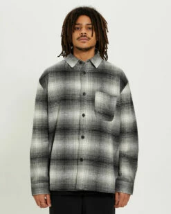 Check Shacket Grey -Insight Shop 5 32733