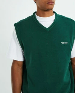 Cable Knit Vest Emerald Green -Insight Shop 5 35155