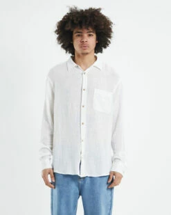 Insight Louie Long Sleeve Shirt Off White -Insight Shop 5 36013