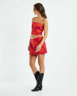 Insight Jojo Acid Floral Top Pink/Orange -Insight Shop 5 40352