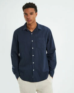 Grover Long Sleeve Shirt Navy -Insight Shop 5 41078