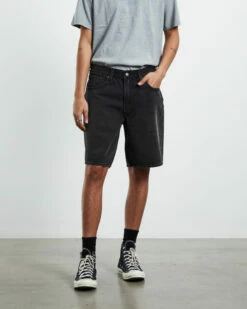 Levis Stay Baggy Denim Shorts Carry On Stonewash Black -Insight Shop 5 43229