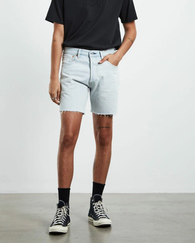 Levis 501 '93 Denim Shorts Blank Canvas Light Indigo 7 Levis 501 '93 Denim Shorts Blank Canvas Light Indigo - Image 5