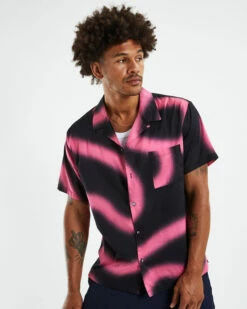 Short Sleeve Hawaiian Shirt Amnesia Pink -Insight Shop 5 43544