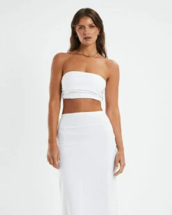 Mya Ruched Bandeau White 12 Mya Ruched Bandeau White -Insight Shop 5 43628