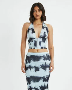 Vesper Mesh Halter Corset Assorted -Insight Shop 5 43750