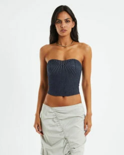 Sinan Tube Top Two Tone Navy -Insight Shop 5 44479