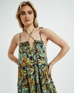 Senorita Maxi Dress Tropical Palm -Insight Shop 5 45346