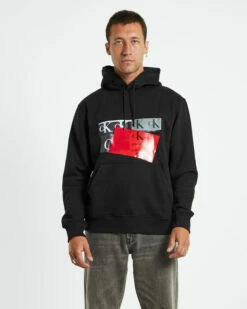 Calvin Klein Disrupted CK Box Urban Hoodie Black -Insight Shop 5 45529