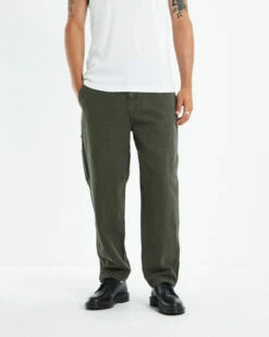 Canvas Carpenter Pants Olive Green 12 Canvas Carpenter Pants Olive Green -Insight Shop 5 45826