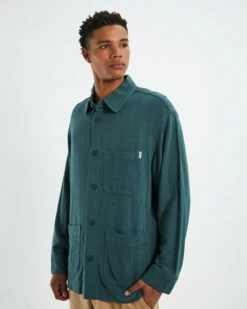 Wilson Textured Chore Jacket Green -Insight Shop 5 45963