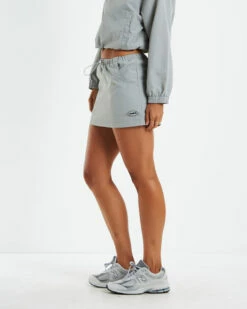 Nylon Mini Skirt Grey -Insight Shop 5 46182