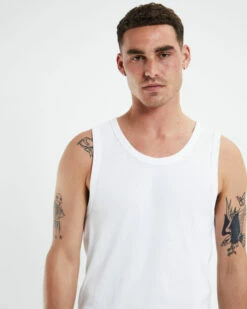 Rib Singlet White 12 Rib Singlet White -Insight Shop 5 47068
