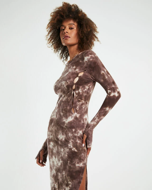 Stammy Cut Out Midi Dress Acid Wash Multi 7 Stammy Cut Out Midi Dress Acid Wash Multi - Image 5