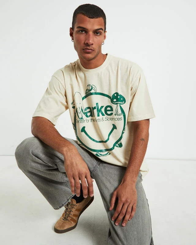 MARKET Smiley Arts & Sciences T-shirt Sand 7 MARKET Smiley Arts & Sciences T-shirt Sand - Image 5