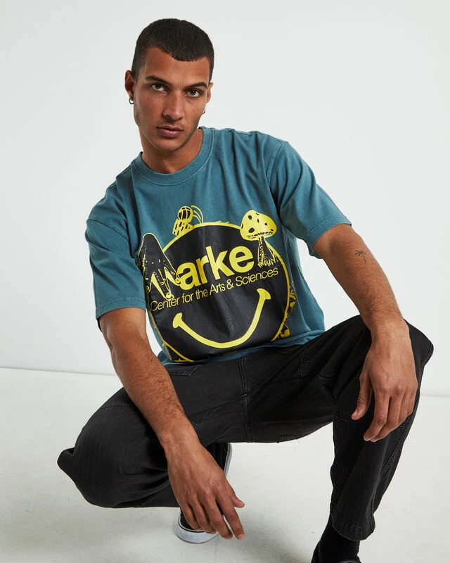 MARKET Smiley Arts & Sciences T-shirt Sage Green 7 MARKET Smiley Arts & Sciences T-shirt Sage Green - Image 5