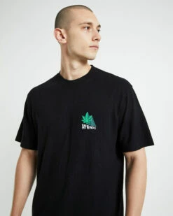 Afends Crops Hemp Retro Fit Short Sleeve T-Shirt Black -Insight Shop 5 48043