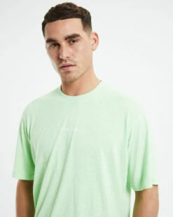 Afends Horizon Hemp Retro Fit T-Shirt Lime Green -Insight Shop 5 48740