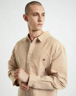 Afends Night Shade Recycled Long Sleeve Shirt White Stripe 12 Afends Night Shade Recycled Long Sleeve Shirt White Stripe -Insight Shop 5 49504