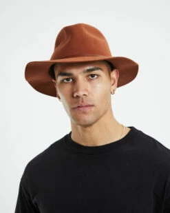 Brixton Wesley Packable Fedora Caramel Brown -Insight Shop 5 49956